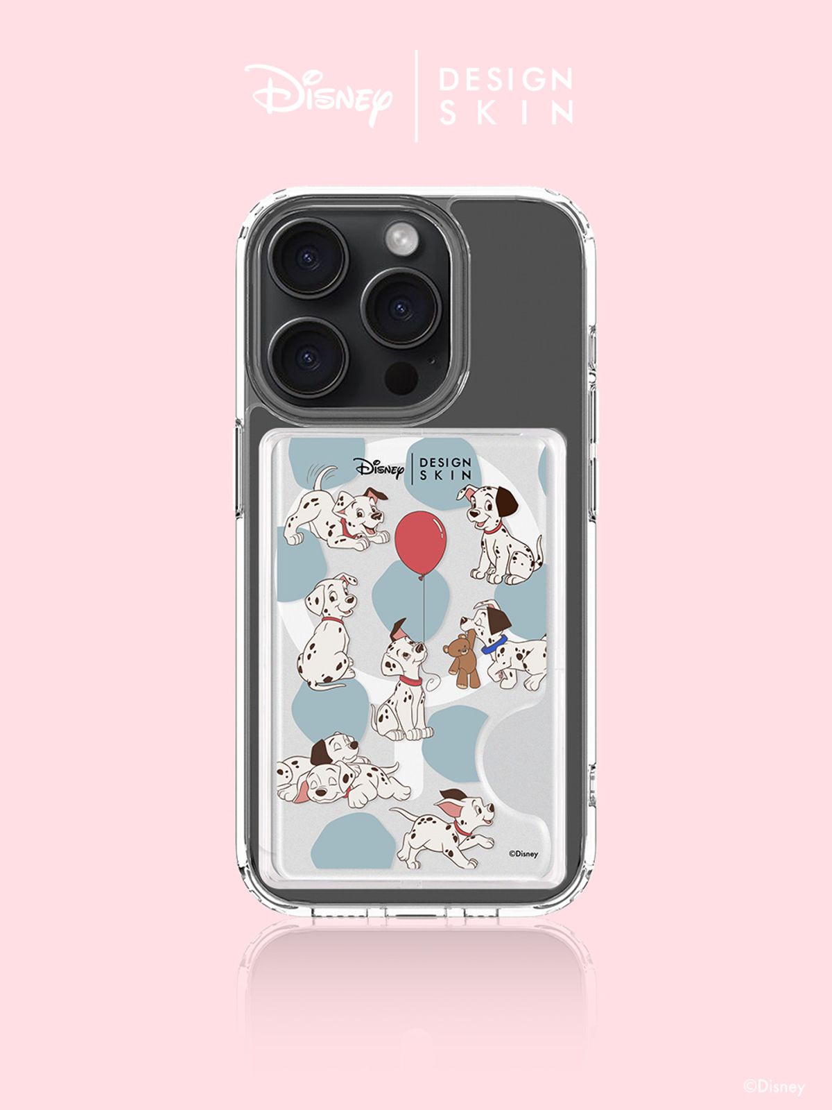 디자인스킨(DESIGNSKIN) 디즈니 맥세이프 카드 포켓 - 풍선 달마시안