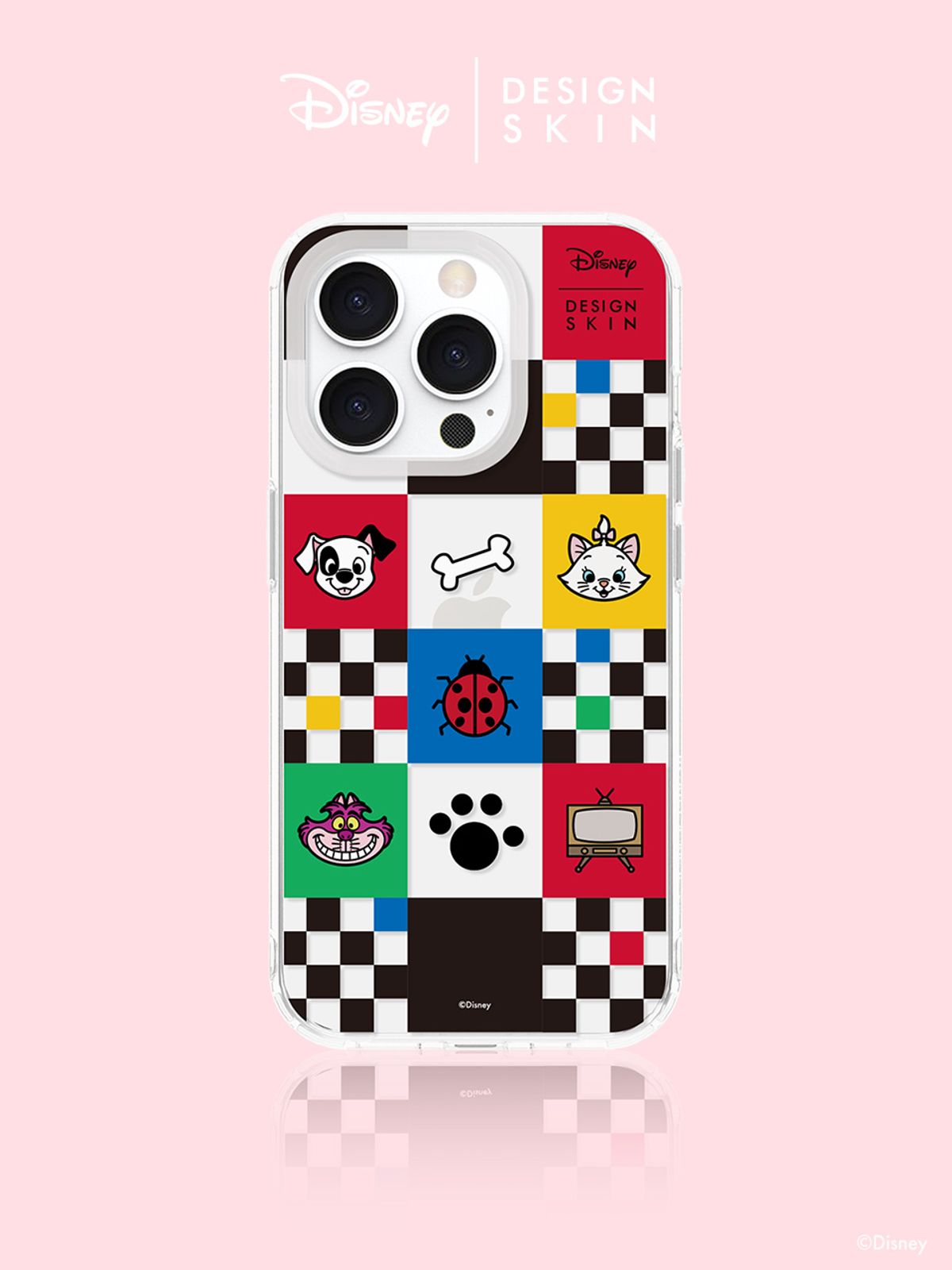 디자인스킨(DESIGNSKIN) 디즈니 클리어 그래픽 케이스 - 믹스 모노그램