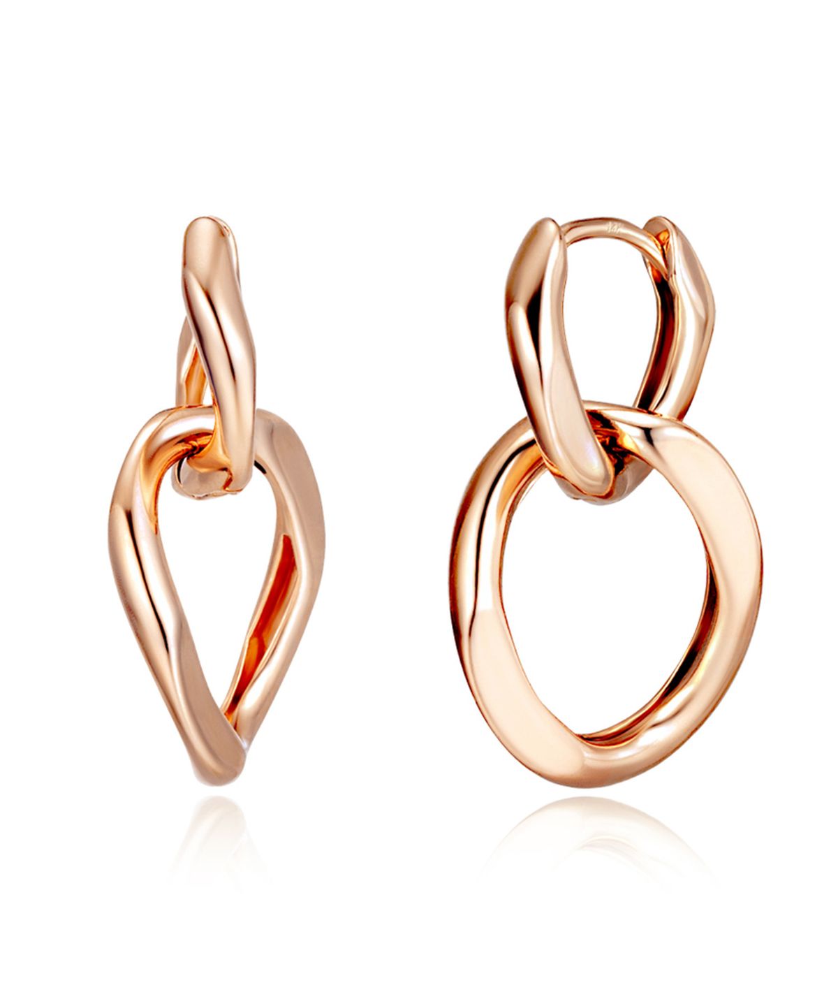 엘르주얼리(ELLEJEWELRY) 14K GF 2way 원터치 귀걸이 ELGPEE495