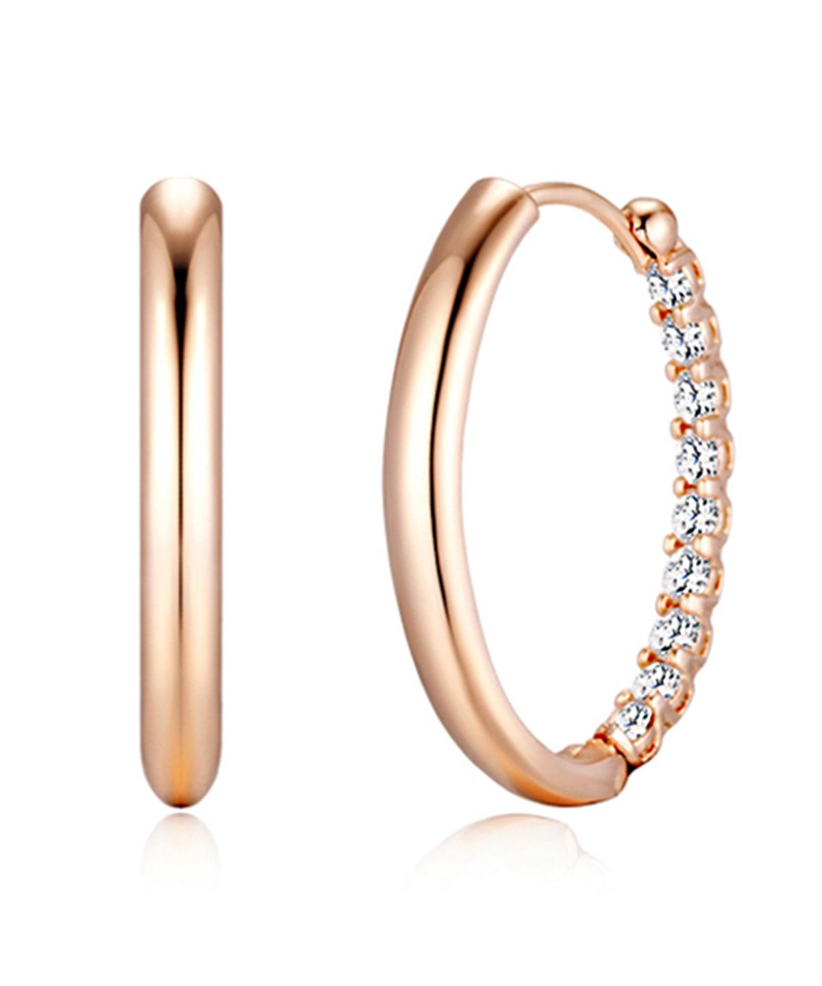 엘르주얼리(ELLEJEWELRY) 14K GF 베이직 큐빅 포인트 귀걸이 ELGPEE492