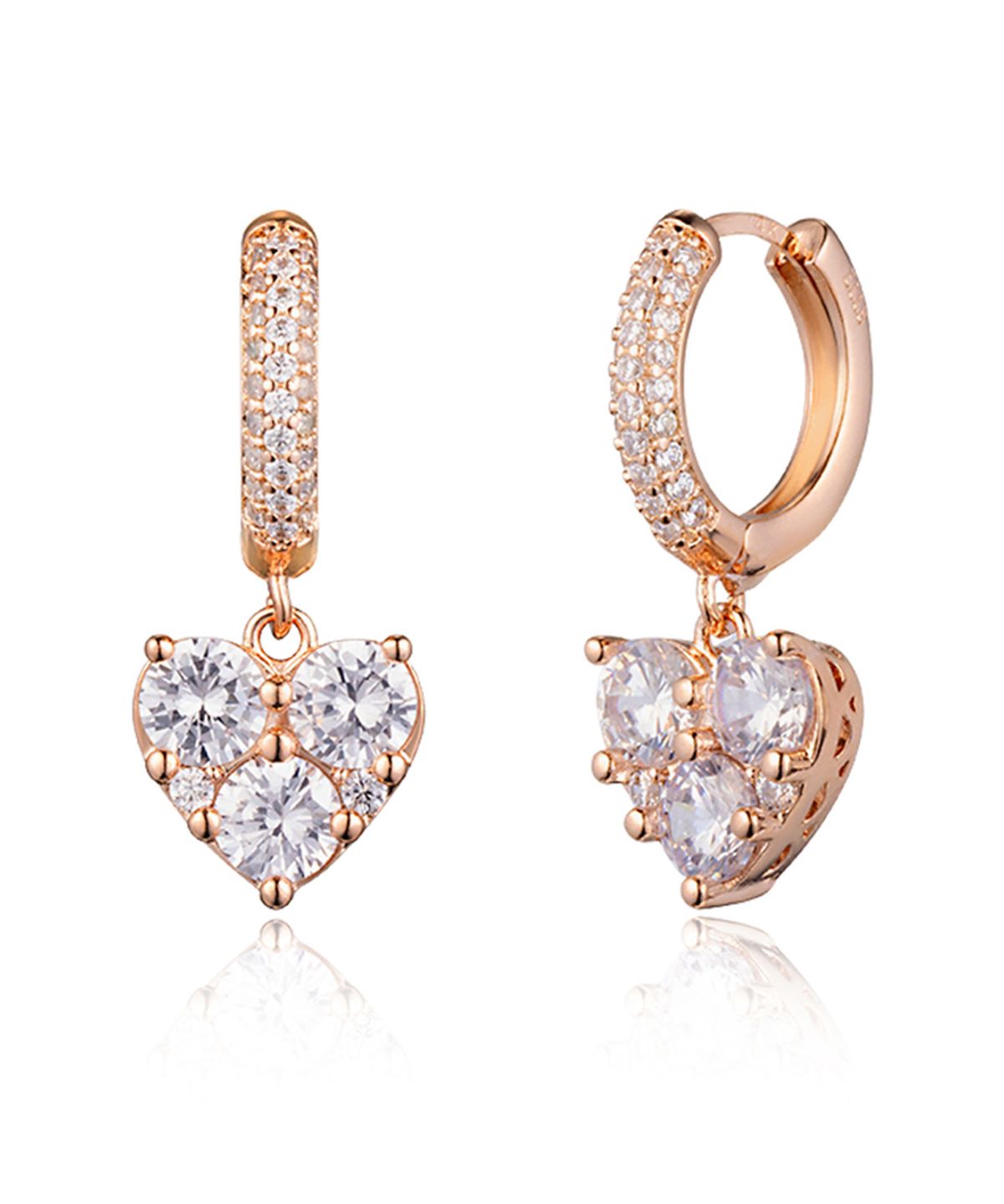 엘르주얼리(ELLEJEWELRY) 14K GF 비쥬 하트 귀걸이 ELGPEE474