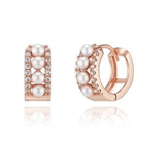 14K 믹스 진주큐 원터치 귀걸이 (gold pin) ELGPEE431