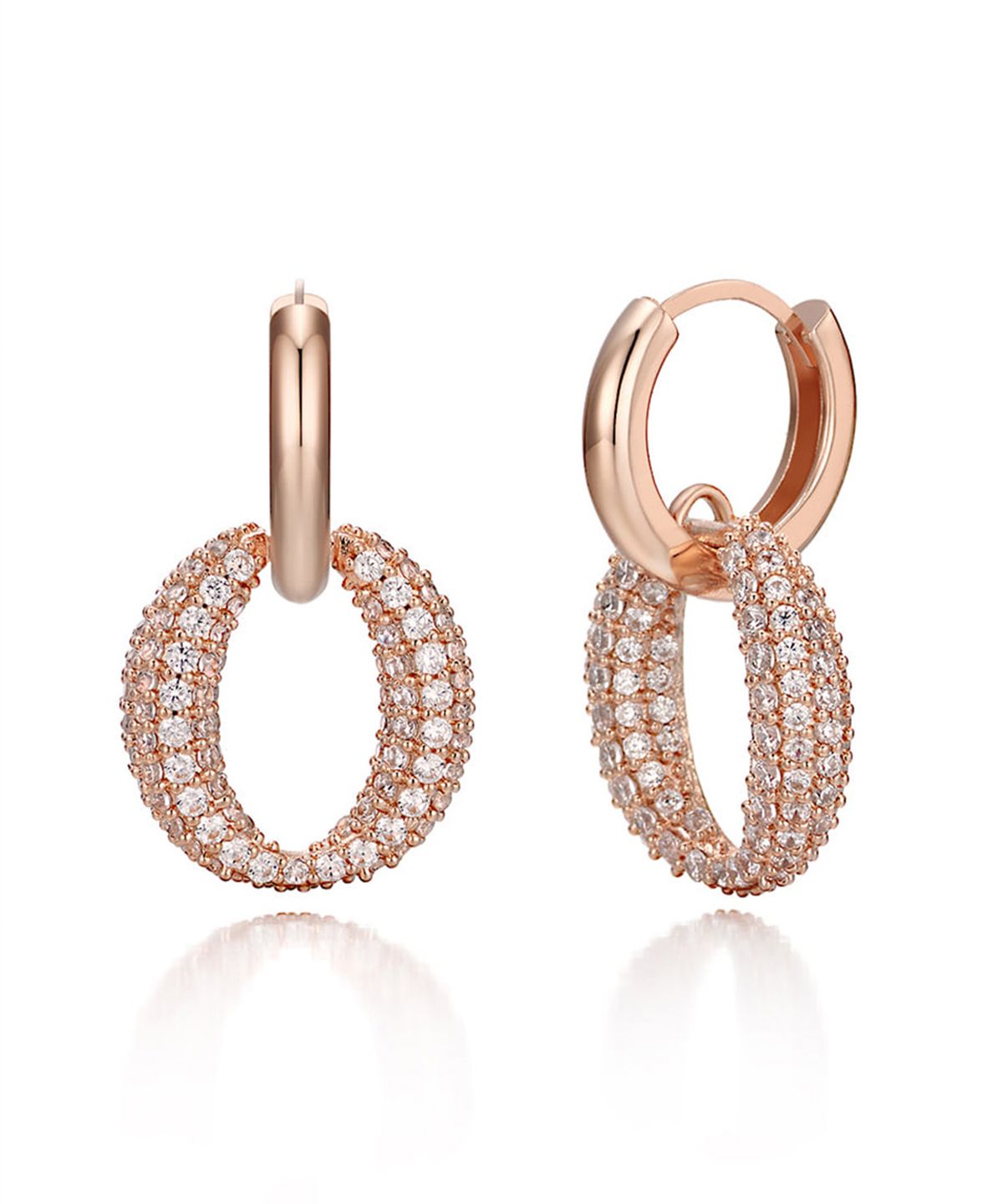 엘르주얼리(ELLEJEWELRY) 14K GF 드레스 블링 원터치 귀걸이 ELGPEE365