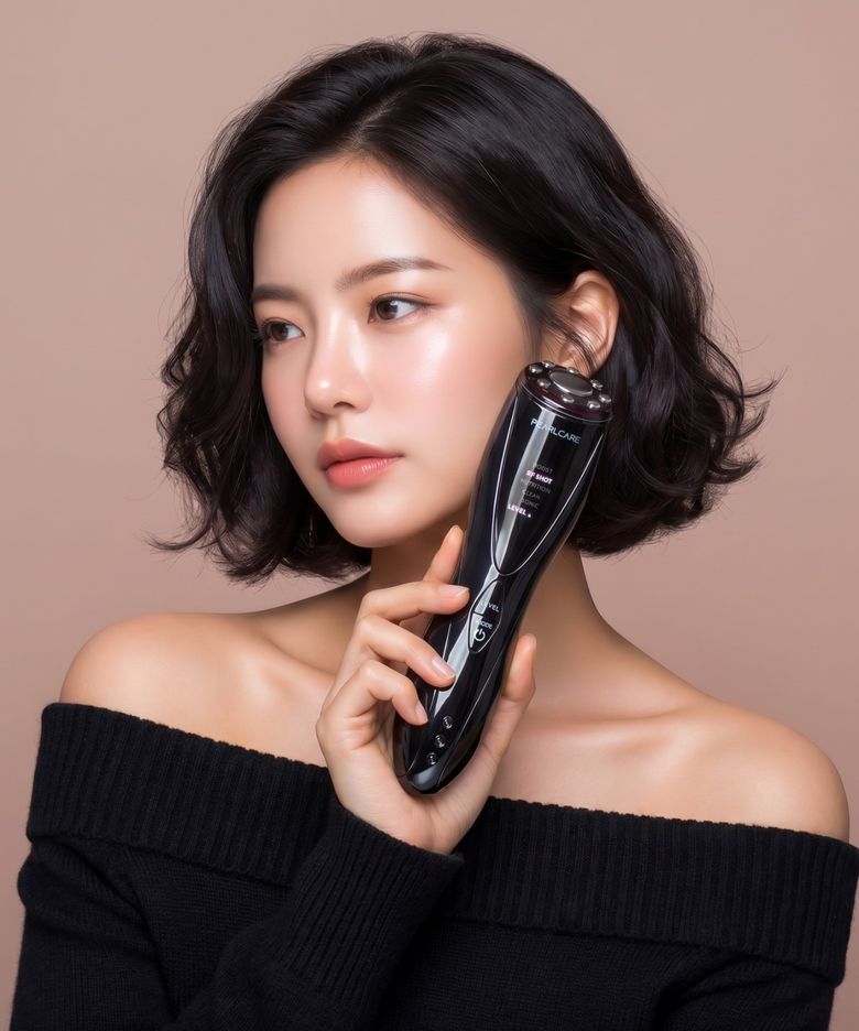 고주파 얼굴 마사지기 초음파 피부관리기 트리플웨이 뷰티 디바이스
