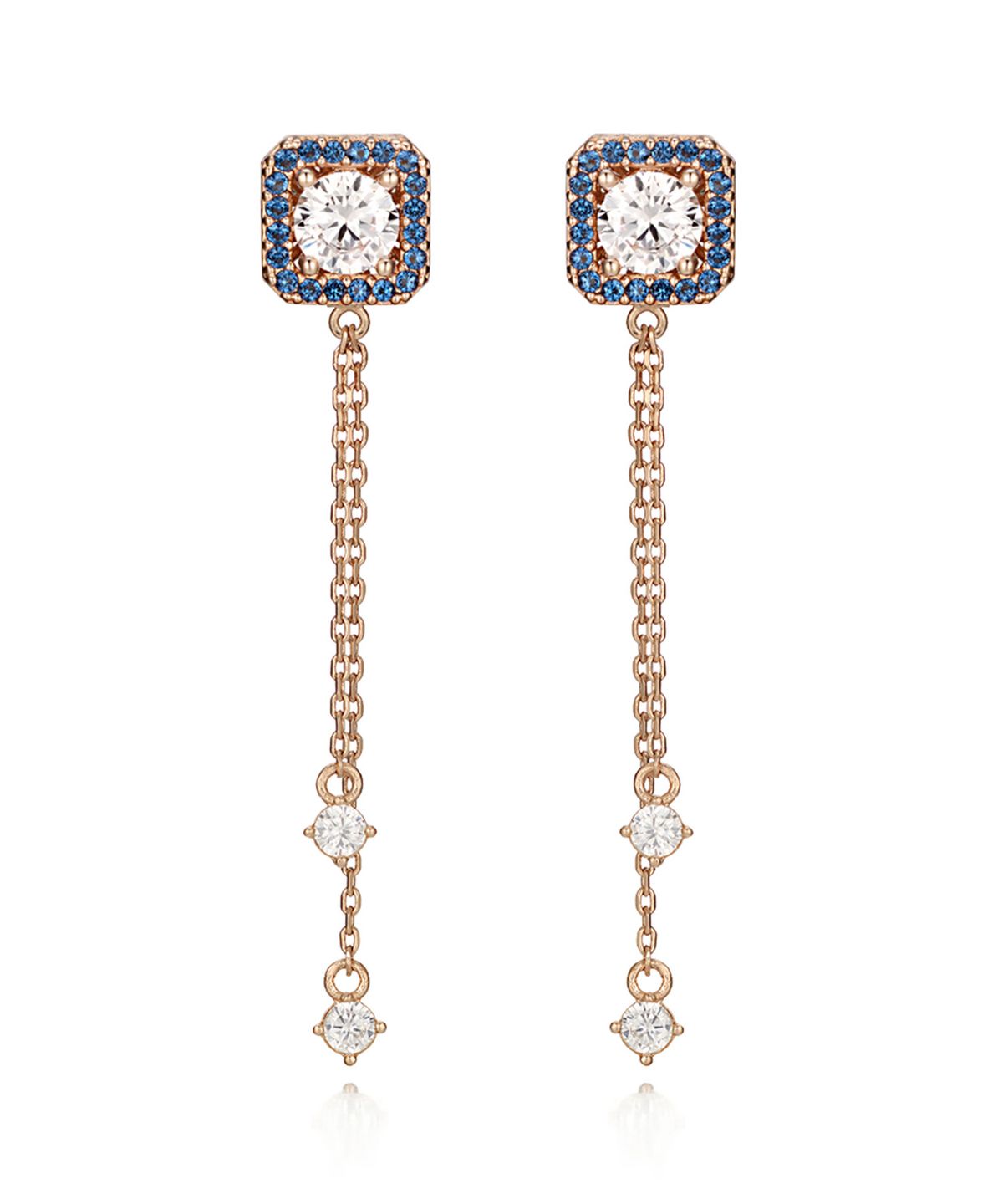 엘르주얼리(ELLEJEWELRY) 블루밍 14K GF 투라인 드롭 귀걸이 ELGPEE244