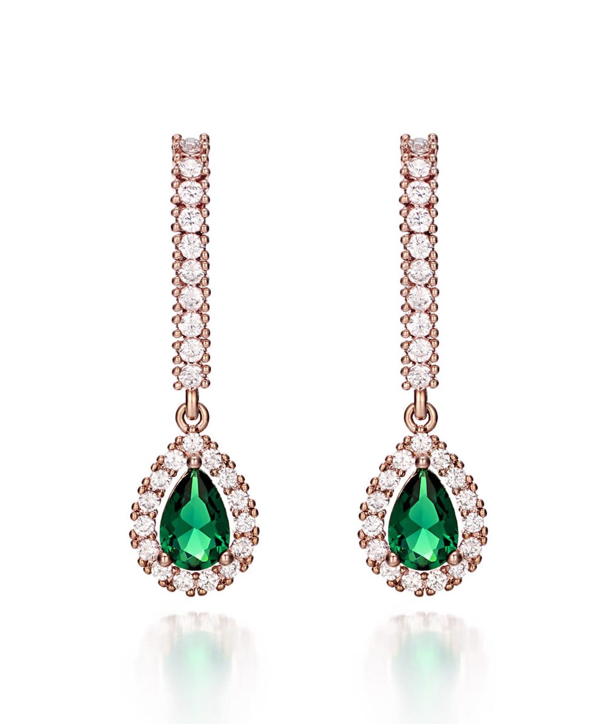 엘르주얼리(ELLEJEWELRY) 14K GF 그린 티어 드롭 귀걸이 ELGPEE185