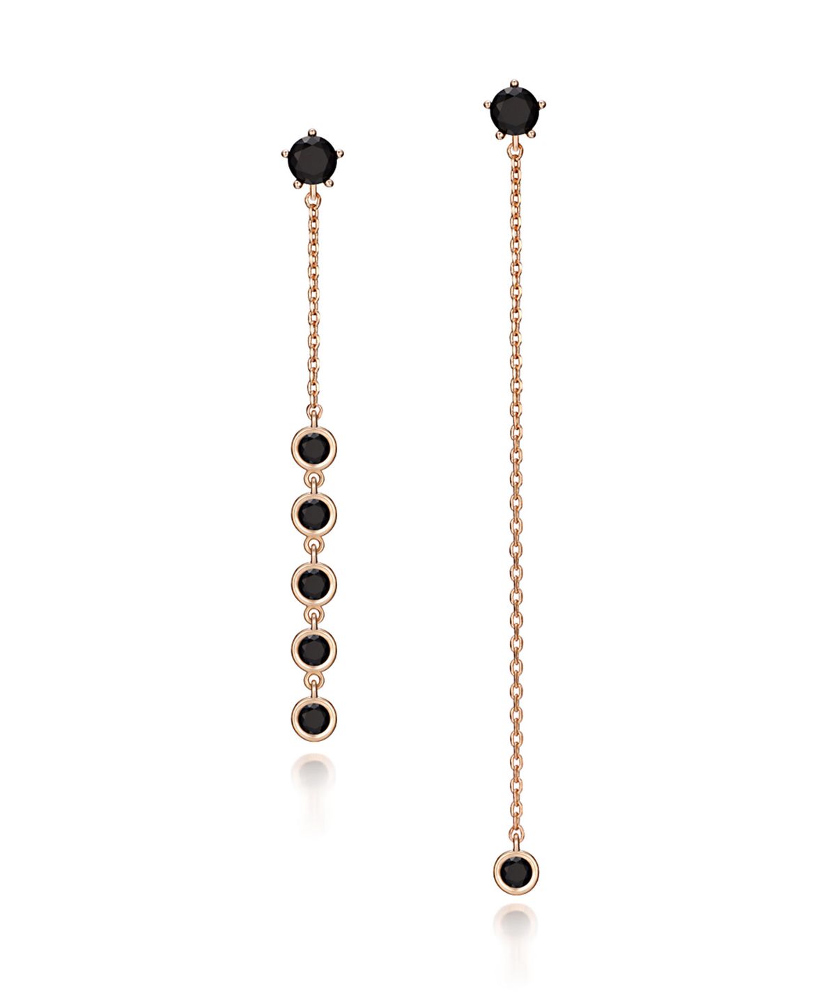 엘르주얼리(ELLEJEWELRY) 14K GF 블랙 포인트 귀걸이 ELGPEE168