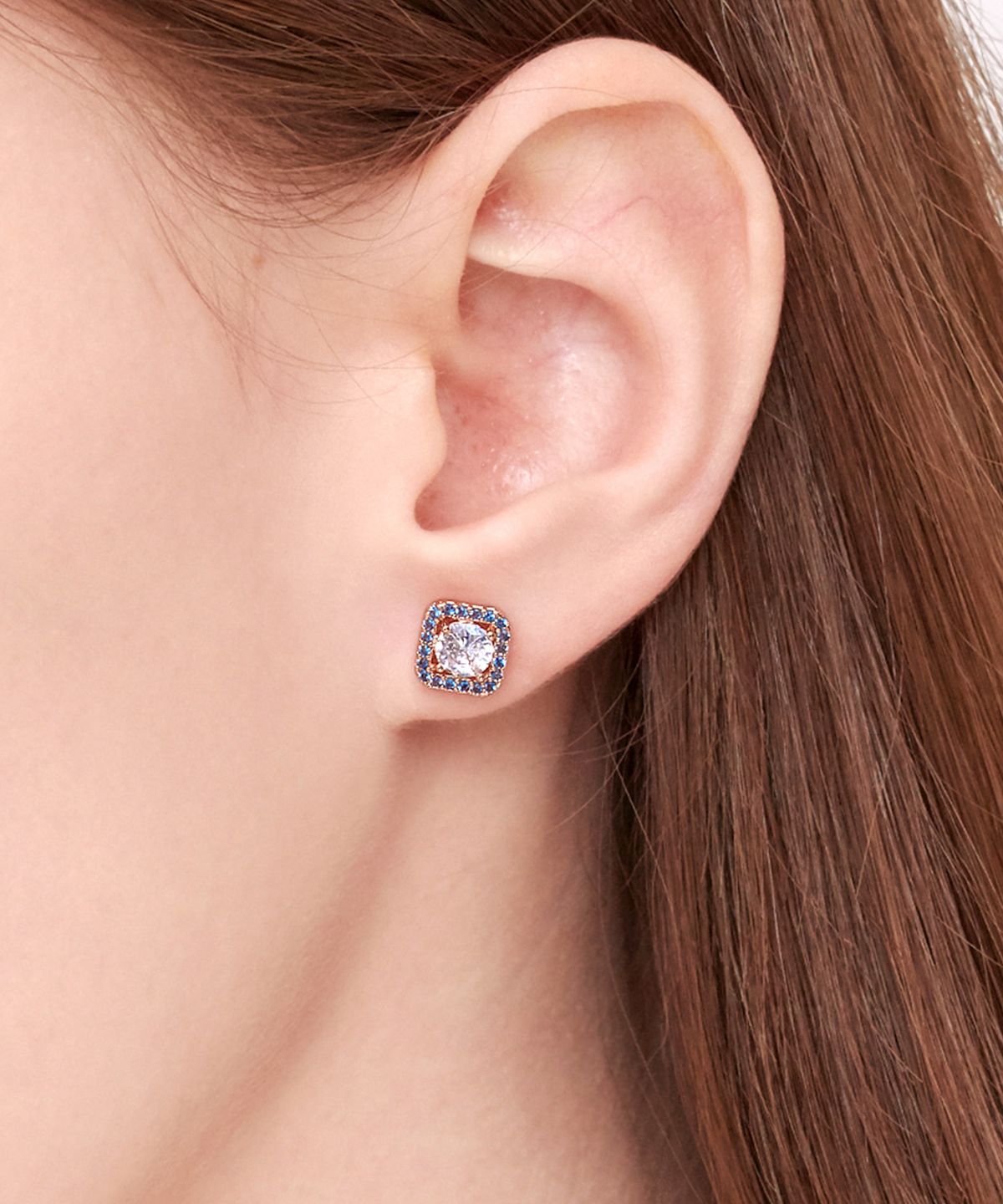 엘르주얼리(ELLEJEWELRY) 14k GF 블루밍 스퀘어 귀걸이 ELGPEE043