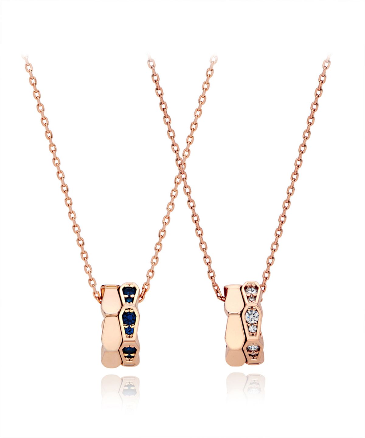 엘르주얼리(ELLEJEWELRY) 큐빅 포인트 목걸이 ELBRNN204