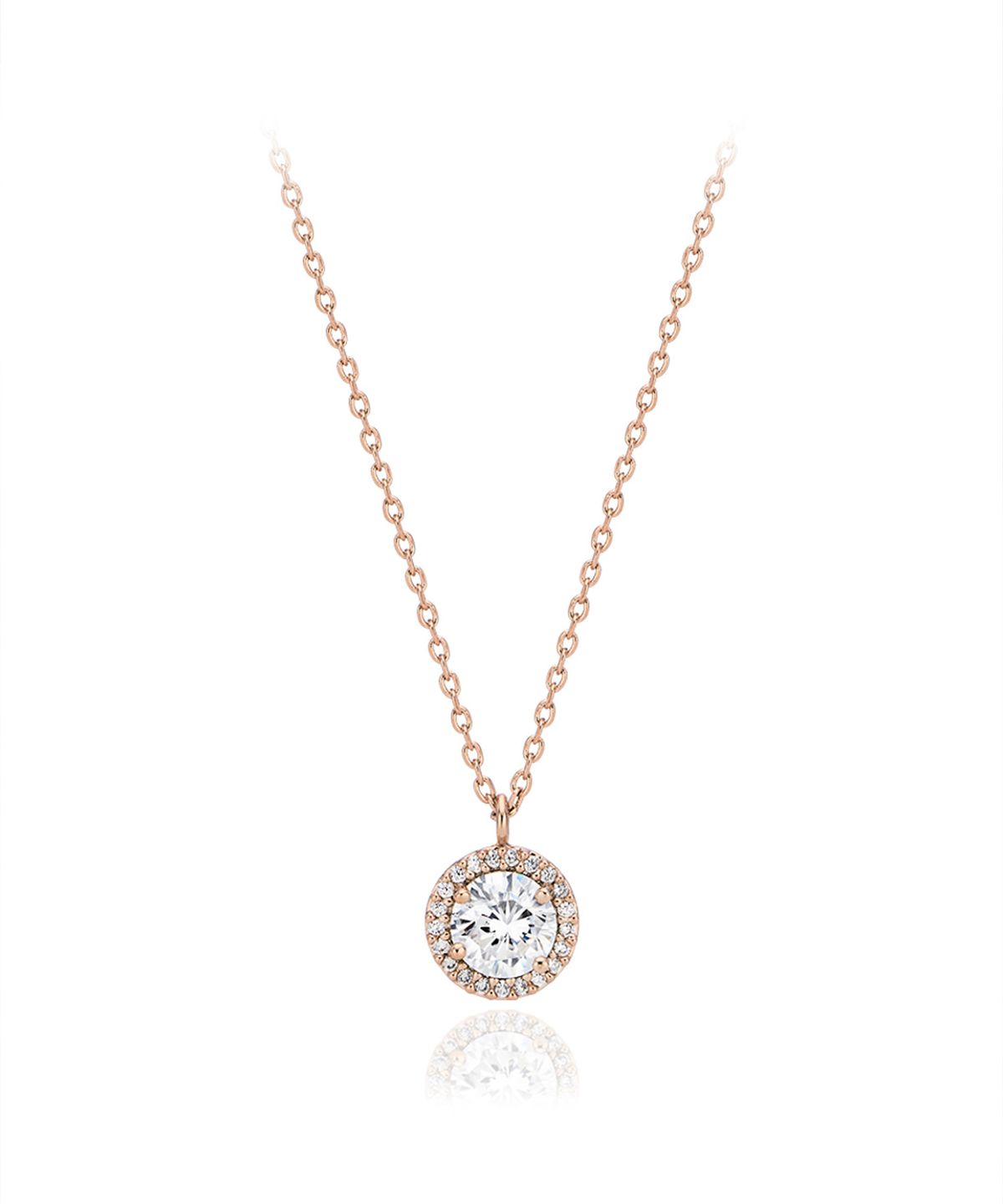 엘르주얼리(ELLEJEWELRY) 서클 큐빅 목걸이 ELBRNN203