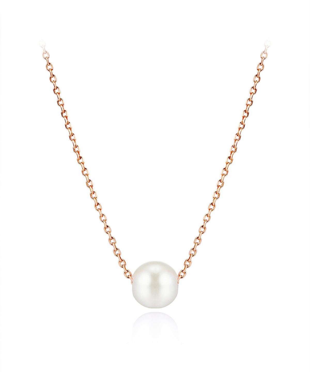 엘르주얼리(ELLEJEWELRY) 8mm 베이직 진주 목걸이 ELBRNN198
