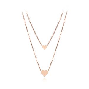 레이어드 하트 목걸이 ELBRNN183