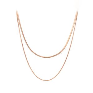 헤링본 레이어드 목걸이 ELBRNN192