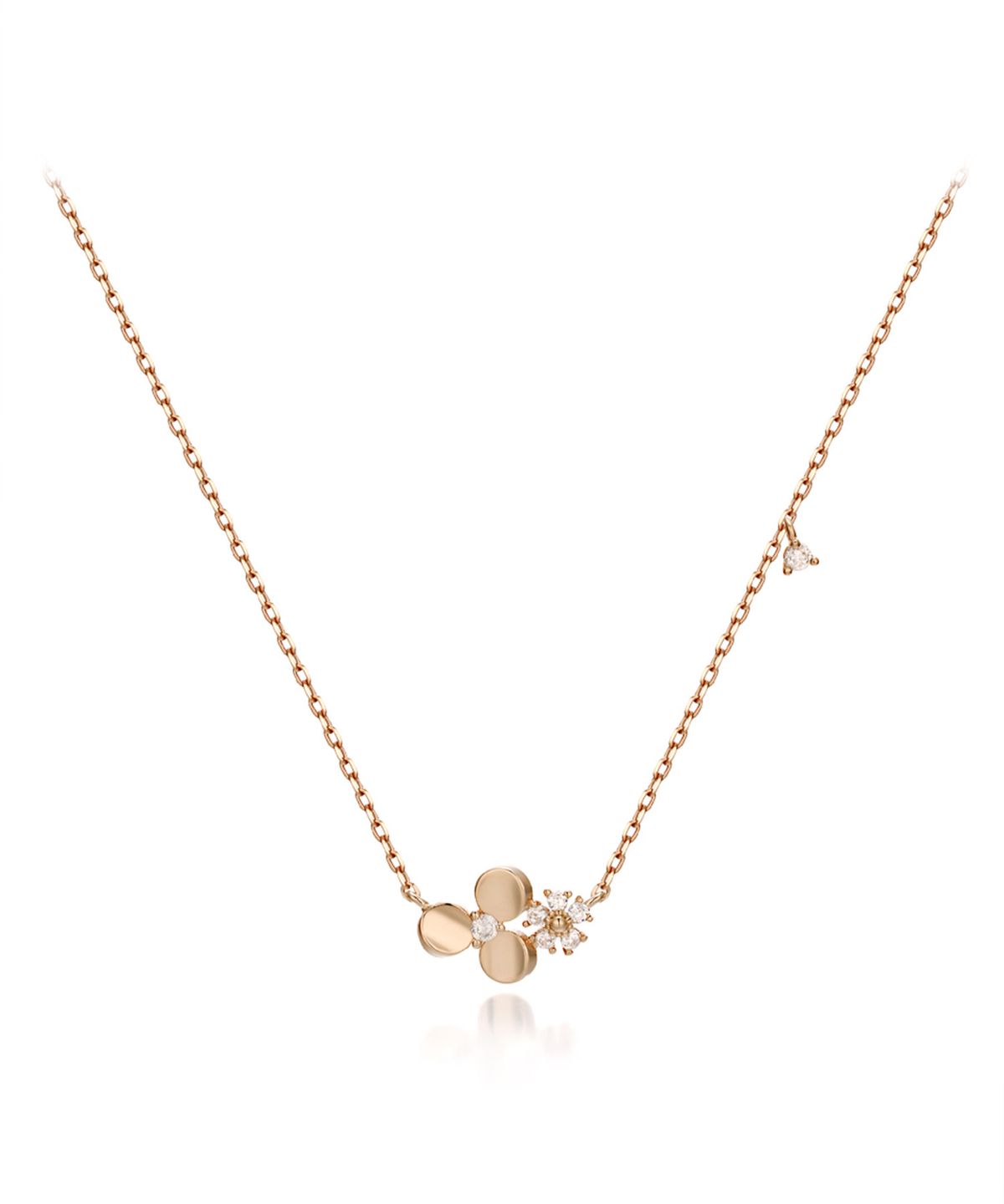 엘르주얼리(ELLEJEWELRY) 스톤 플라워 목걸이 ELBRNN158