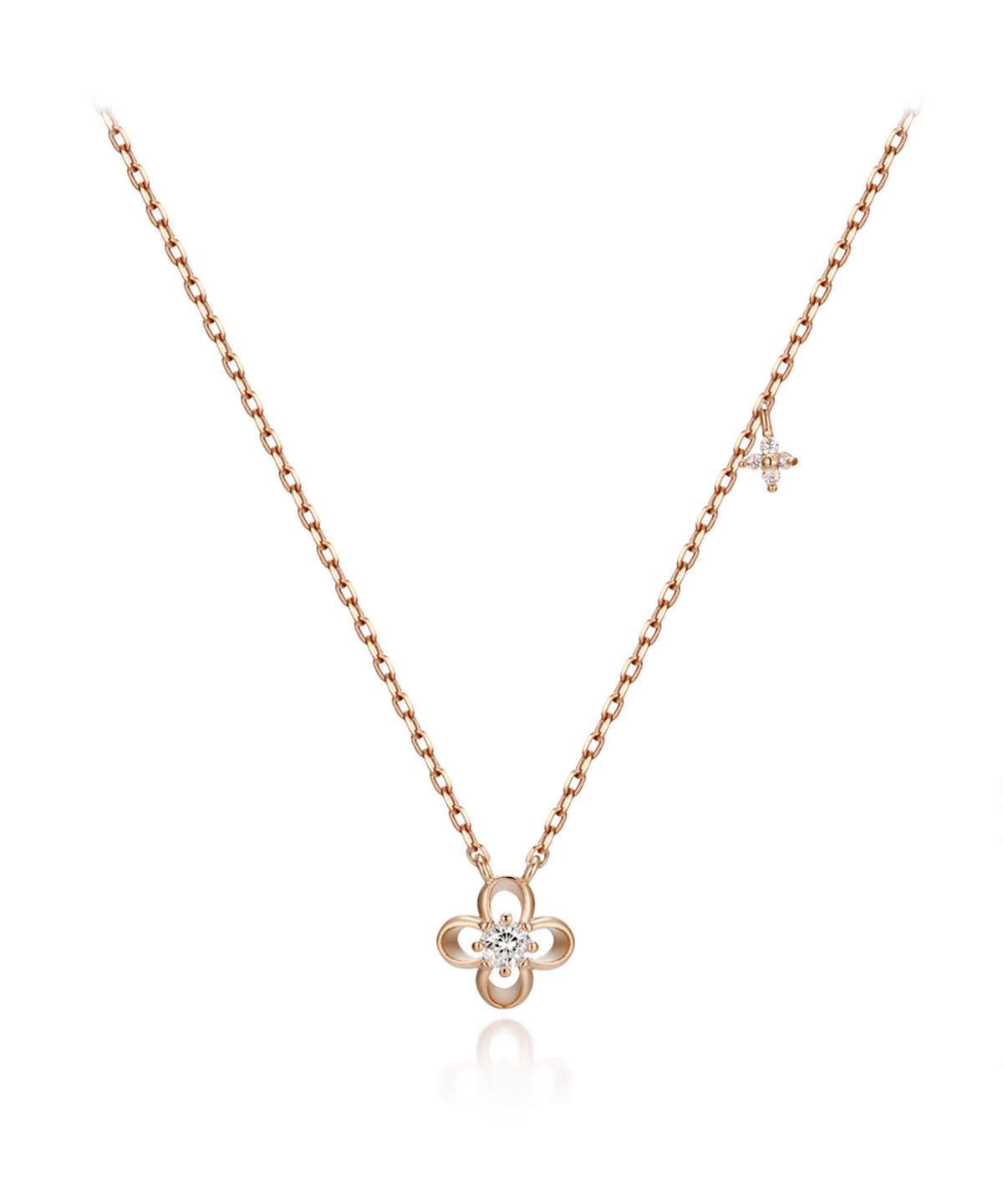 엘르주얼리(ELLEJEWELRY) 크로바 플라워 목걸이 ELBRNN157
