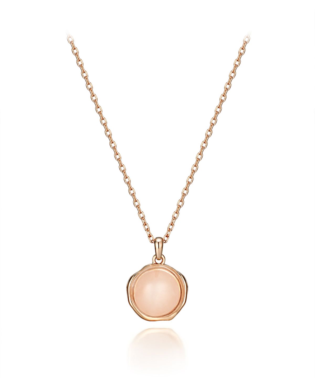 엘르주얼리(ELLEJEWELRY) 로즈쿼츠 목걸이 ELBRNN053