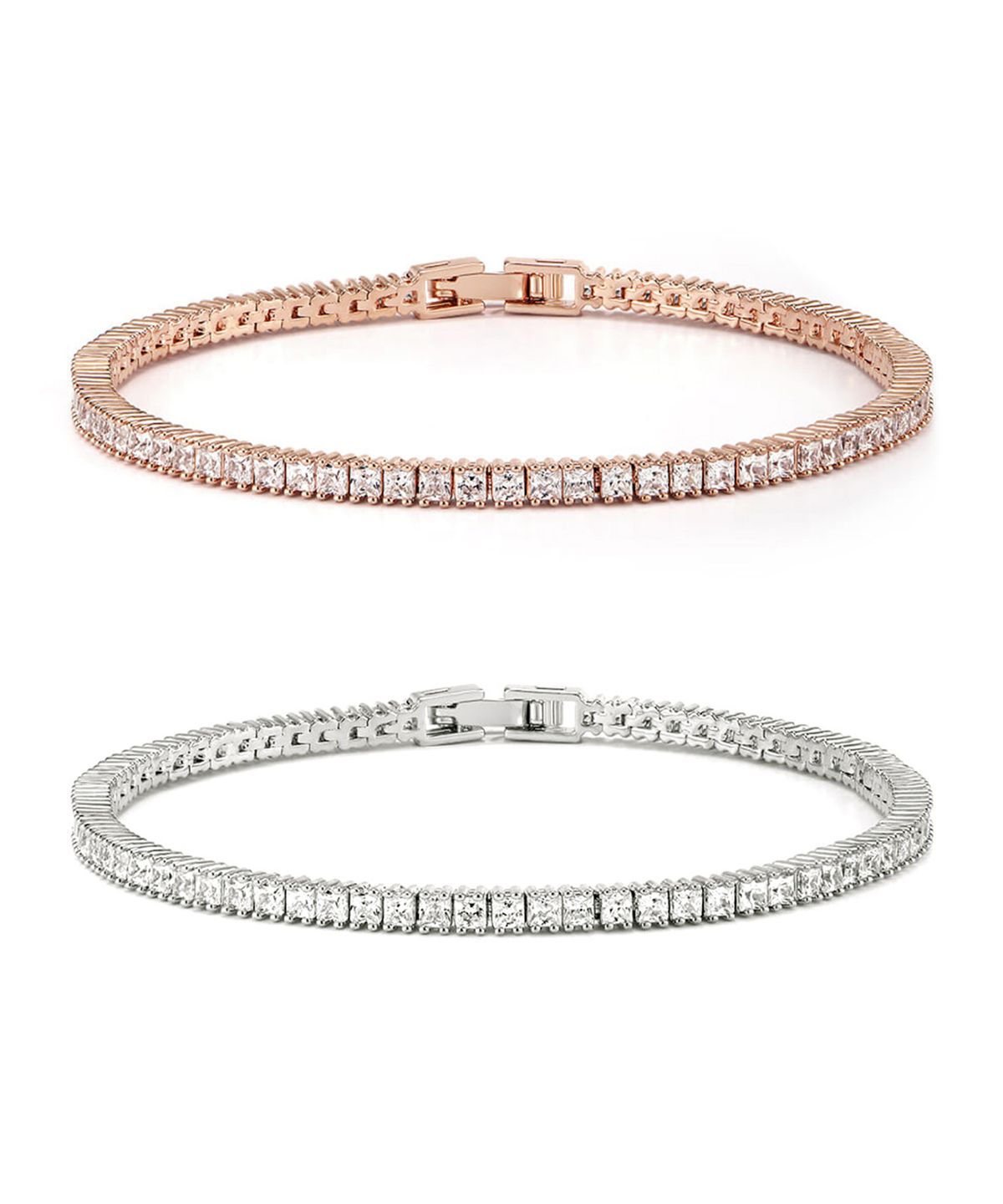 엘르주얼리(ELLEJEWELRY) 볼드 스퀘어 큐빅 팔찌 ELBRBB087