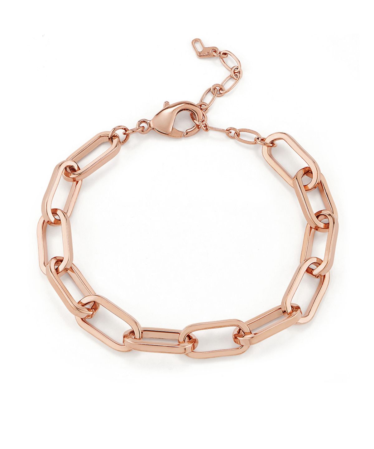 엘르주얼리(ELLEJEWELRY) 스퀘어 클립 체인 팔찌 ELBRBB084