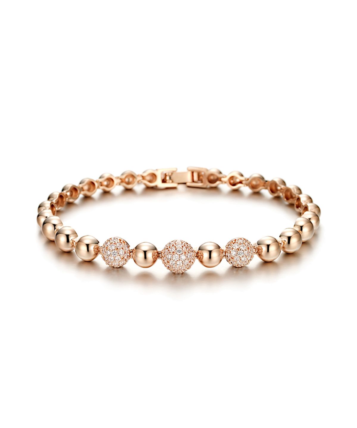엘르주얼리(ELLEJEWELRY) 볼륨 라운드 팔찌 ELBRBB050