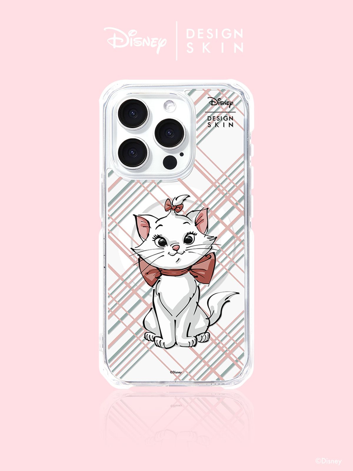 디자인스킨(DESIGNSKIN) 디즈니 맥세이프 그래픽 케이스 - 체크패턴 마리