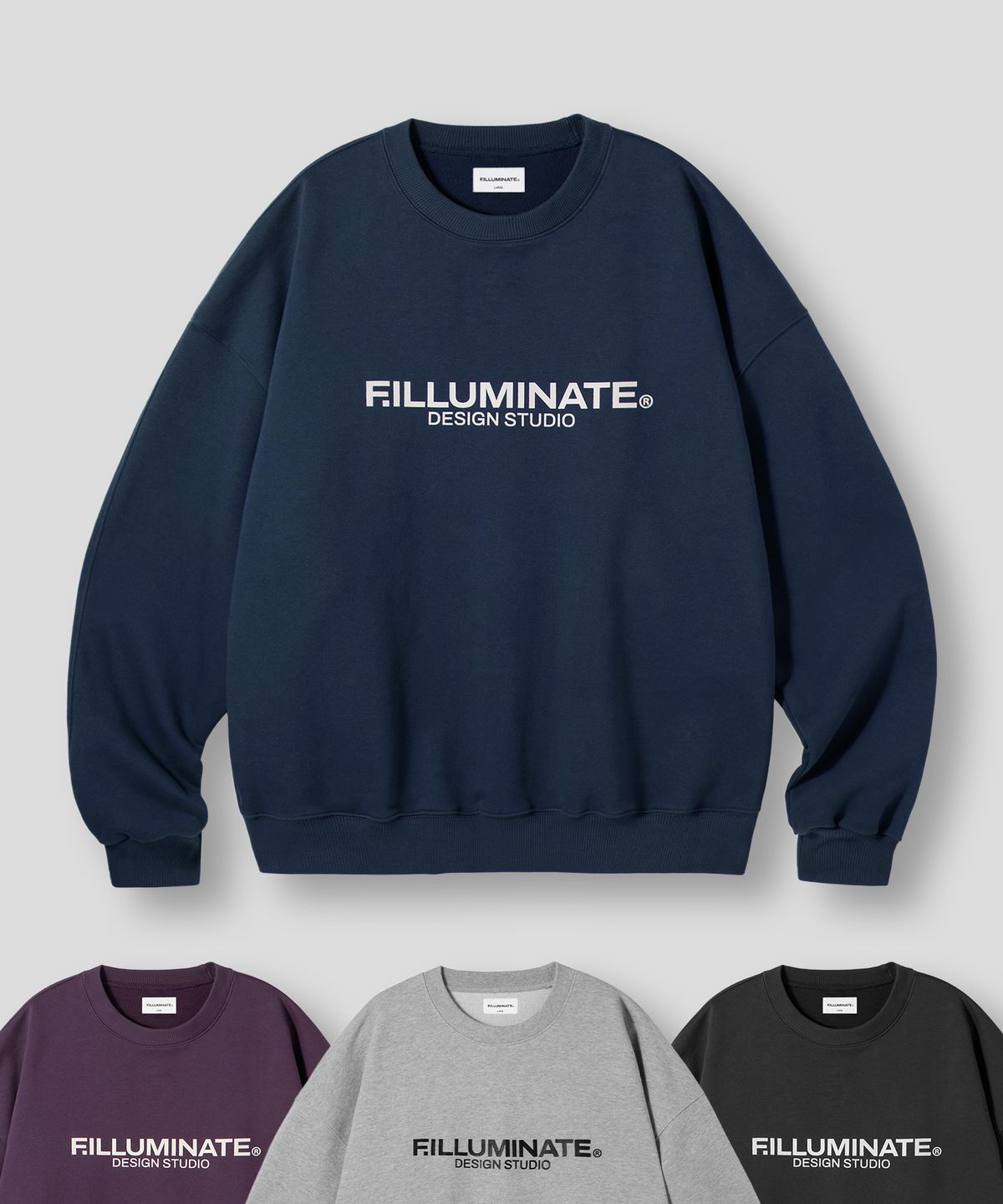 필루미네이트(FILLUMINATE) 스탠다드 스웨트 셔츠-4Color