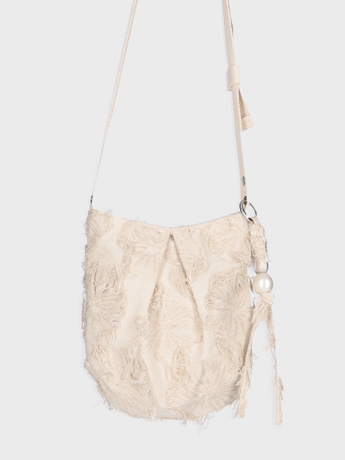 던팩토리(DAWN FACTORY) BUDDY BAG FEATHER IVORY 버디백 페더 아이보리