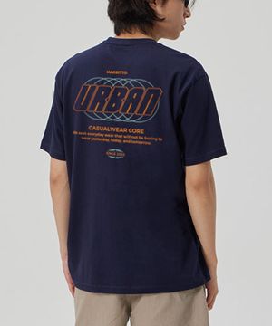 [URBAN LETTERING] CREW NECK TEE_NAVY