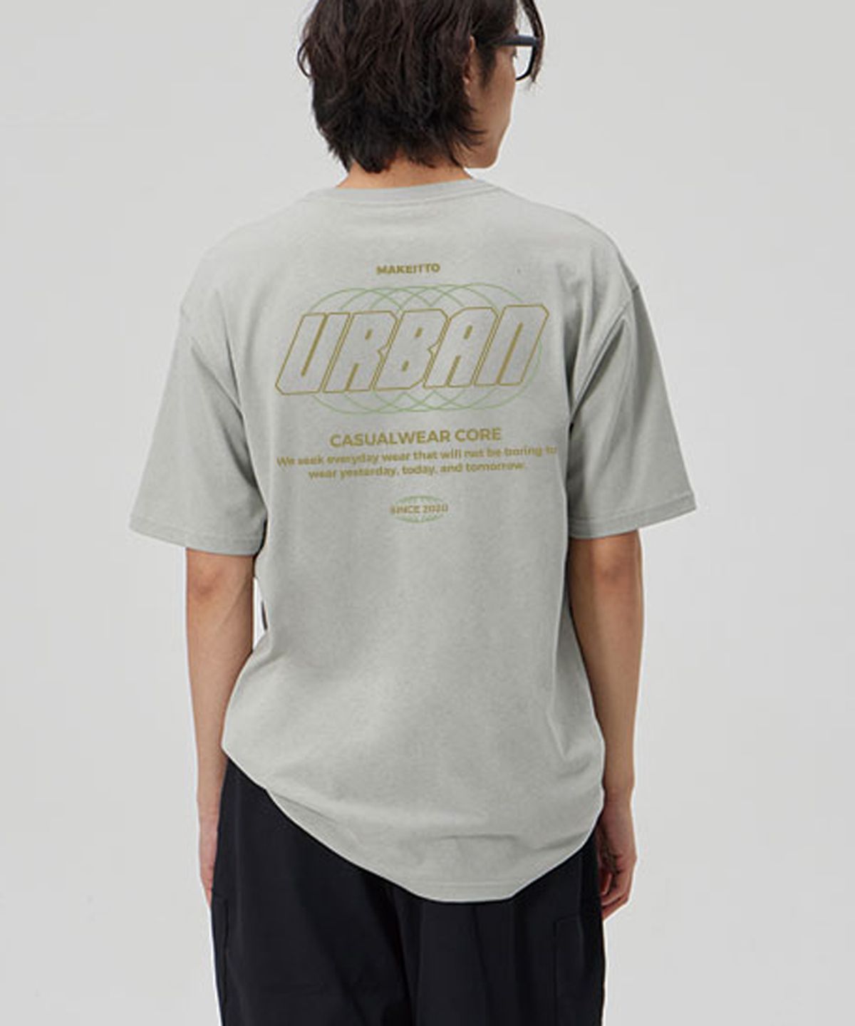 메이킷투(MAKEITTO) [URBAN LETTERING] CREW NECK TEE_MINT