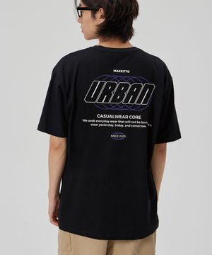 [URBAN LETTERING] CREW NECK TEE_BLACK