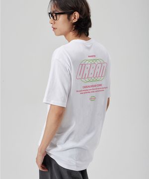 [URBAN LETTERING] CREW NECK TEE_WHITE
