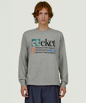 Plan L/S Tee Melange Gray