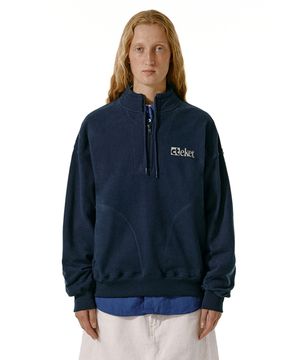 Plan Half Zip-Up Sweatshirt Navy