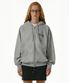 Plan Zip-Up Hoodie Melange Gray