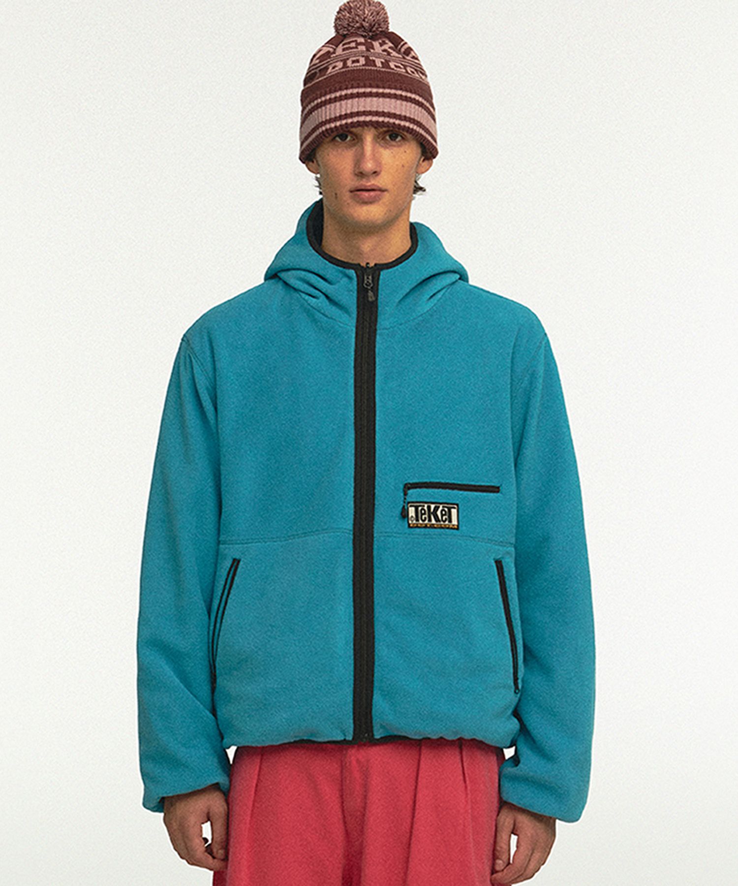 MUSINSA公式 | TEKET Weekend Reversible Fleece Jacket Teal