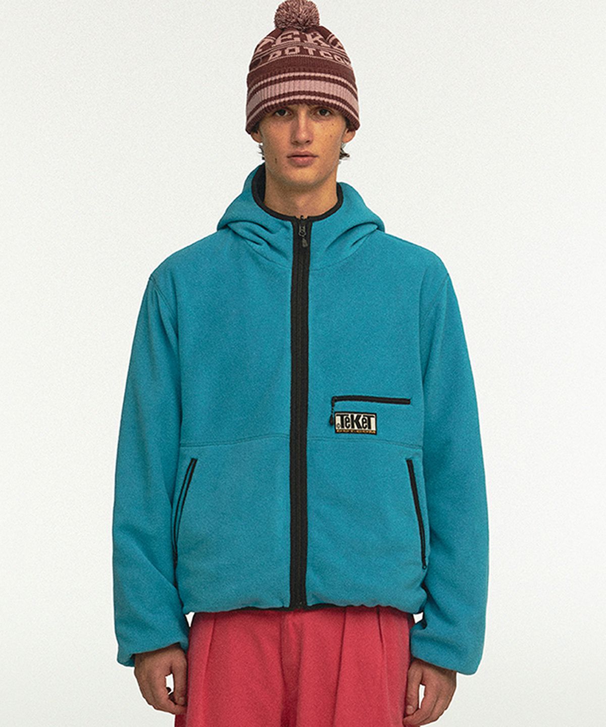 테켓(TEKET) Weekend Reversible Fleece Jacket Teal - 사이즈 & 후기 | 무신사