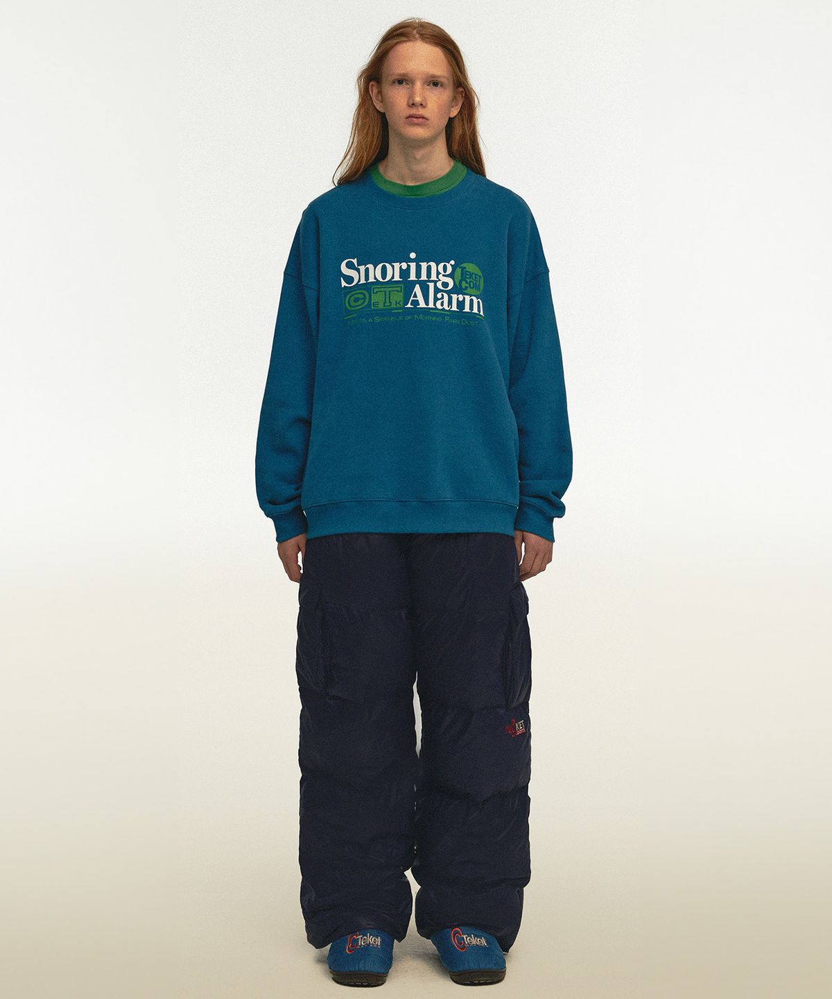 테켓(TEKET) Dot-com Down Pants Navy