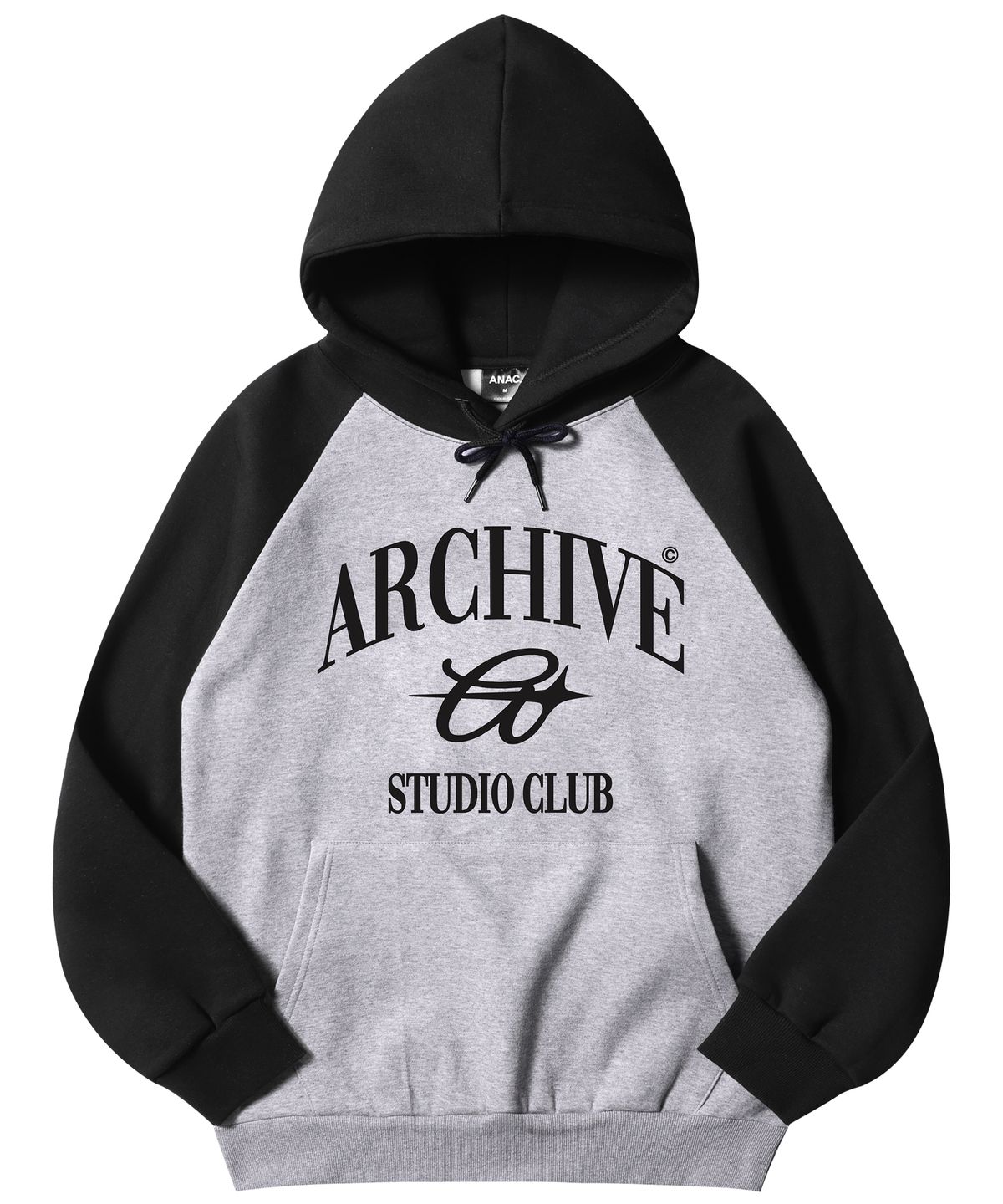어나더 아카이브(ANOTHER ARCHIVE) 래글런 에이스텔라 후드티_그레이