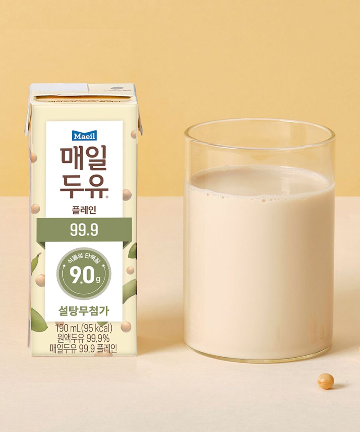 매일두유(MAEILSOYMILK) 매일두유 99.9 플레인 190ml 24팩