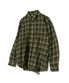 87-STAN092 빈티지 포레스트 오버핏 긴팔 타탄 체크 셔츠 그린