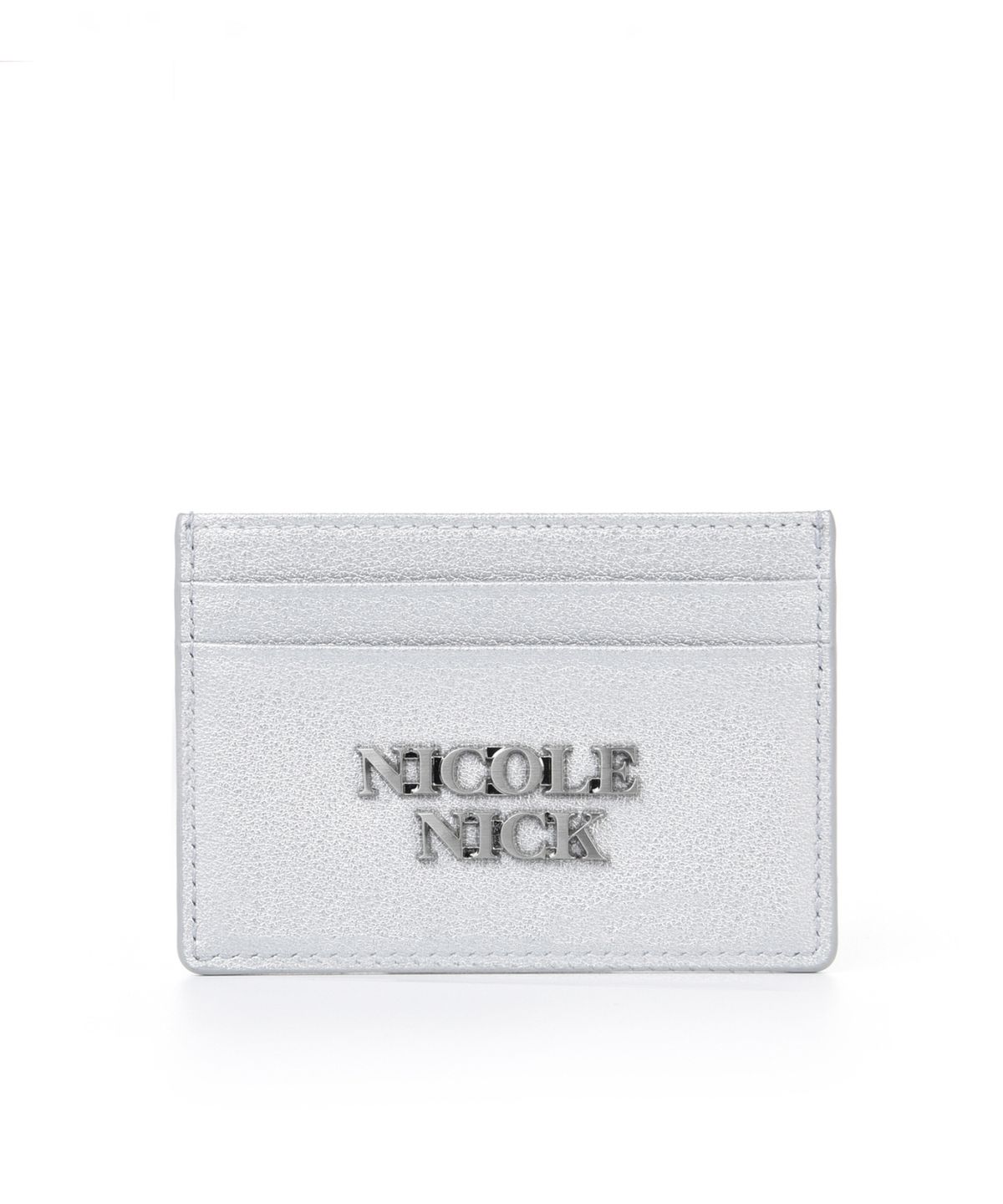 닉앤니콜(NICK&NICOLE) VINTAGE LEATHER SOFT CARD WALLET_SILVER