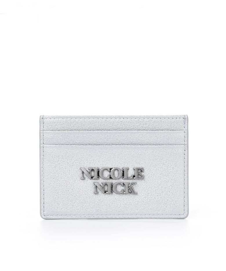 VINTAGE LEATHER SOFT CARD WALLET_SILVER