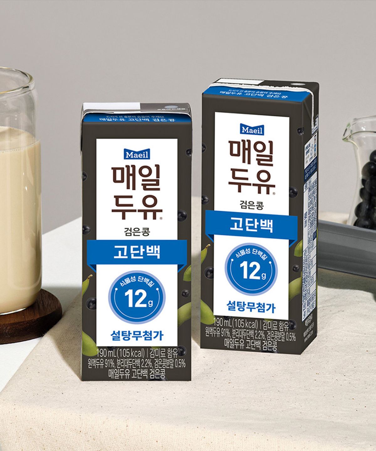매일두유(MAEILSOYMILK) 매일두유 고단백 검은콩 190ml 24팩