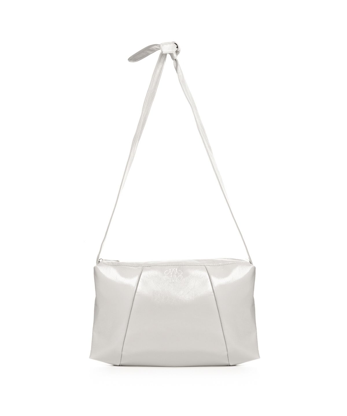닉앤니콜(NICK&NICOLE) NICOLE GLOSSY SQUARE SHOULDER BAG_LIGHT GRAY