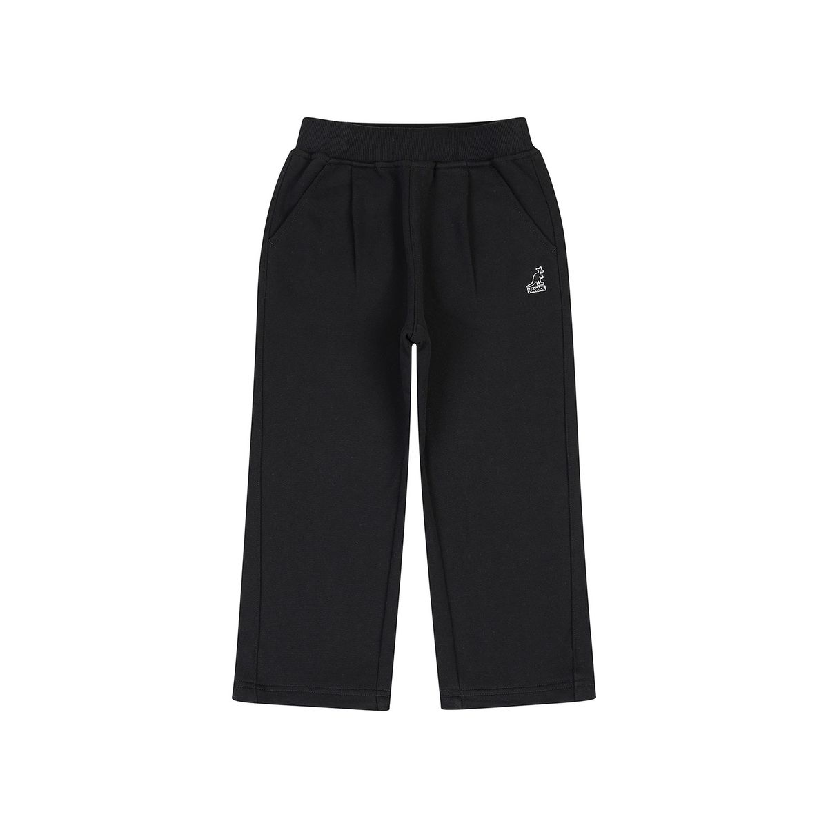 캉골키즈(KANGOL KIDS) 와이드핏 저지 롱 팬츠 QC 0002 블랙