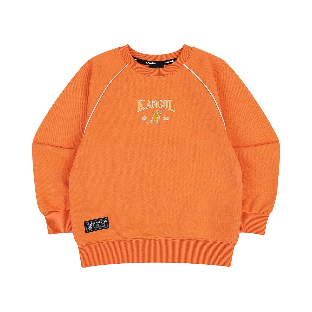 캉골키즈(KANGOL KIDS) 파이핑 디테일 스웻셔츠 QC 0014 오렌지
