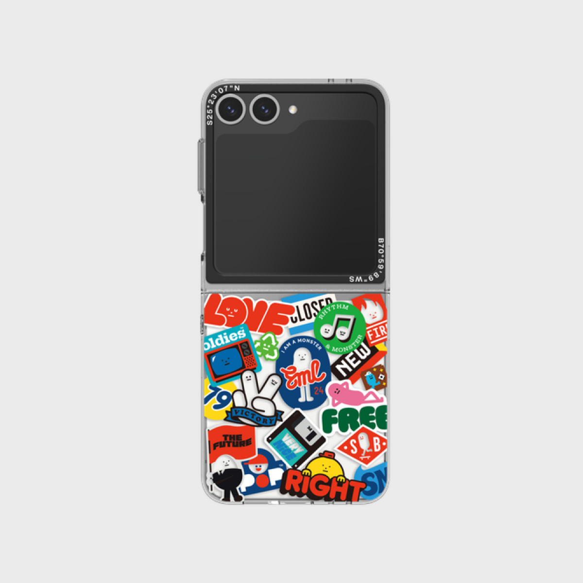 에스엘비에스(SLBS) 스티키몬스터랩 스티커 슬림 임프레션 케이스 for Galaxy Z Flip6