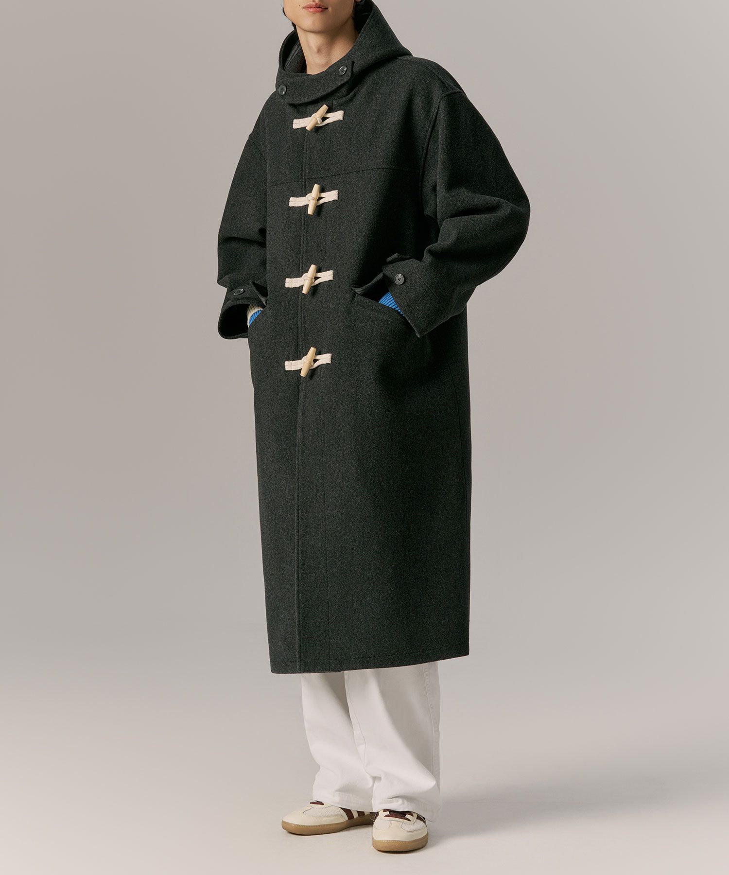 ★韓国人気★Heated Wool Melton Duffle Coat/全2色/URBANDTYPE ☆韓国人気☆Heated Wool Melton Duffle Coat/全2色/URBANDTYPE