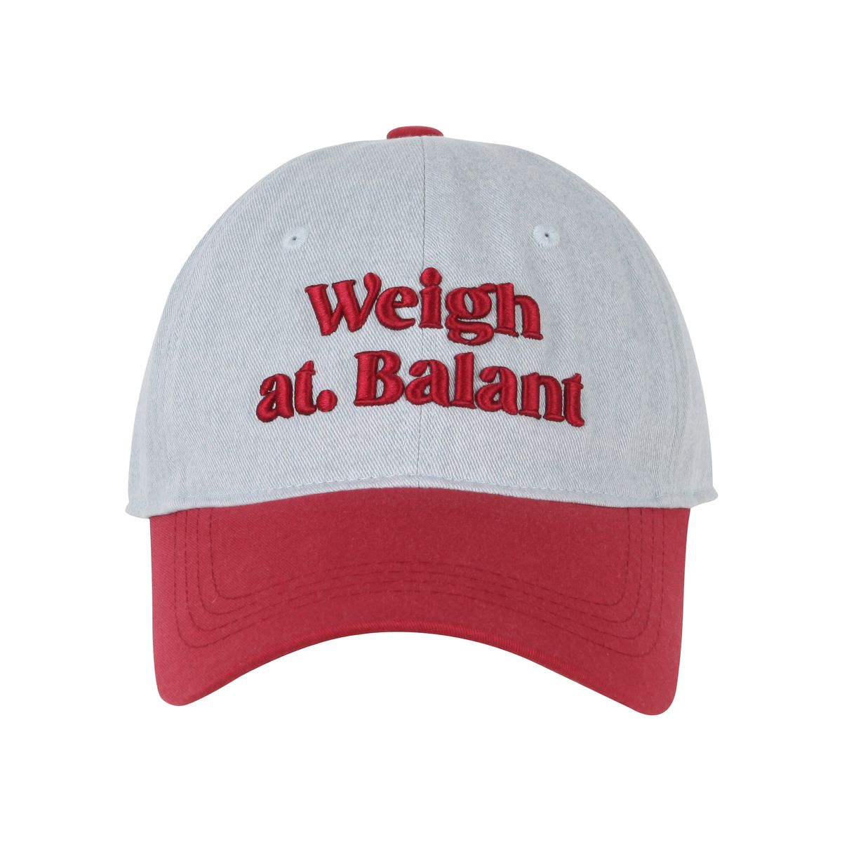 발란트(BALANT) Denim Embroidery Ball Cap [Red]