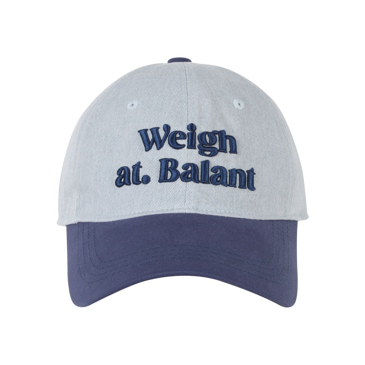 발란트(BALANT) Denim Embroidery Ball Cap [Blue]