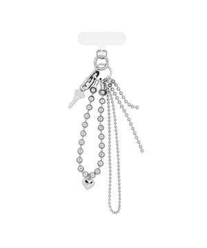 NO.488 [SILVER] BRIMFUL BALL CHAIN PHONE GRIP
